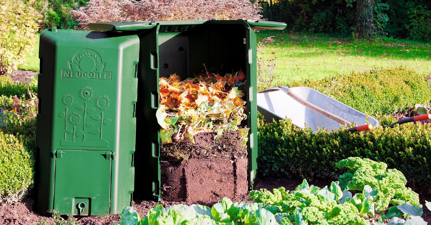 Kompost durchmischen